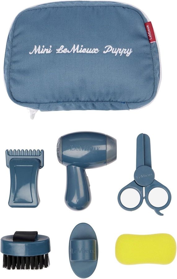 LeMieux Toy Puppy Grooming Kit - Ice Blue - Educational Toy for Kids - Perfect Toy Puppies
