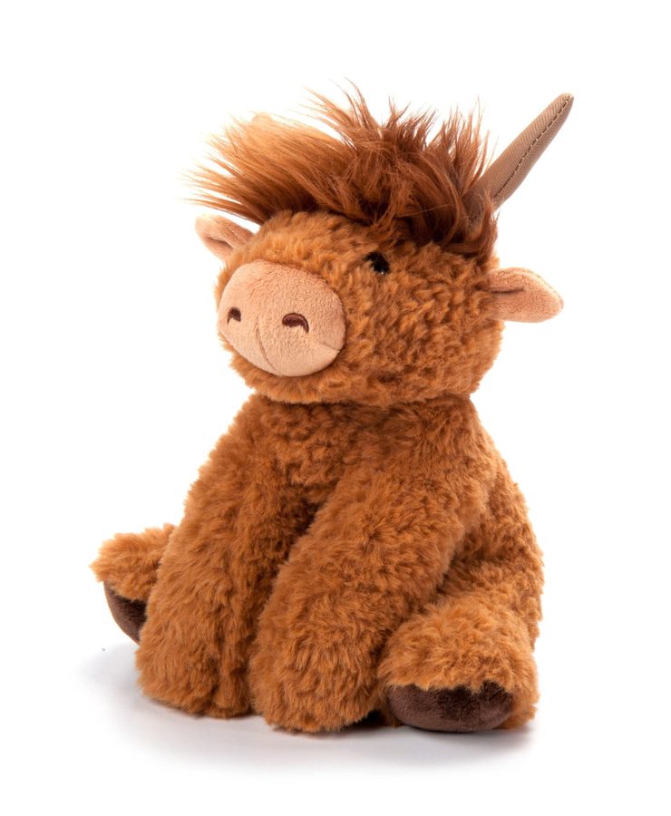 The Petting Zoo Highland Cow Plushie Stuffed Animal