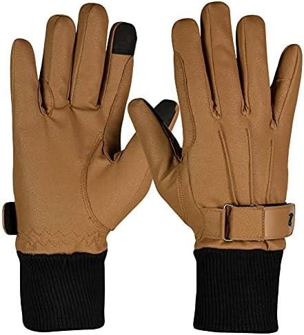 HORZE Leather Fleece-Lined Gloves 31705
